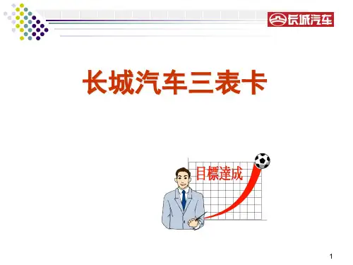 汽车销售三表卡培训教材