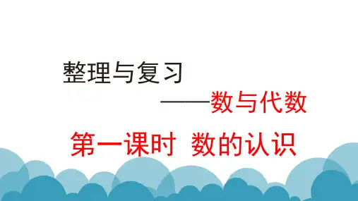 人教版六年级下册数学数与代数之数的认识课件