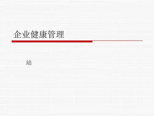 企业健康管理.ppt