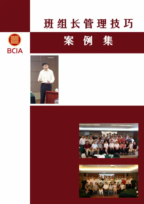 班组长管理技巧案例集 