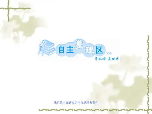 法拉第电磁感应定律自感现象课件