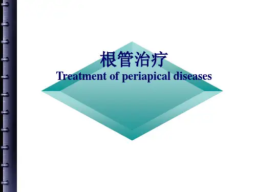 根管治疗的步骤、方法、器械
