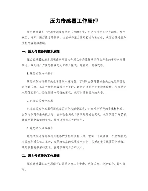 压力传感器工作原理 2