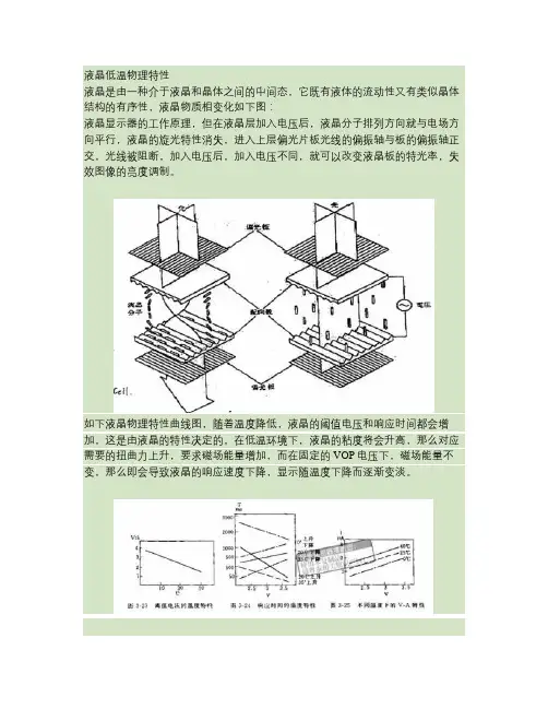 液晶低温物理特性