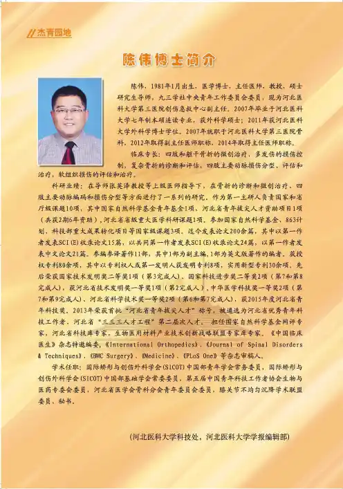 陈伟博士简介