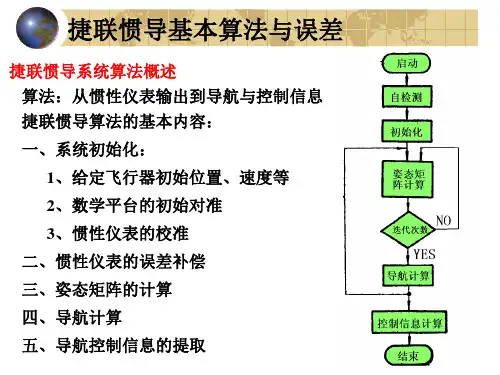 惯导原理捷联惯导基本算法与误差精