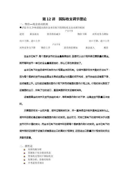 国际经济学第十二讲