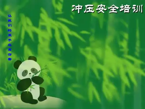冲压安全培训教材(PPT 37张)