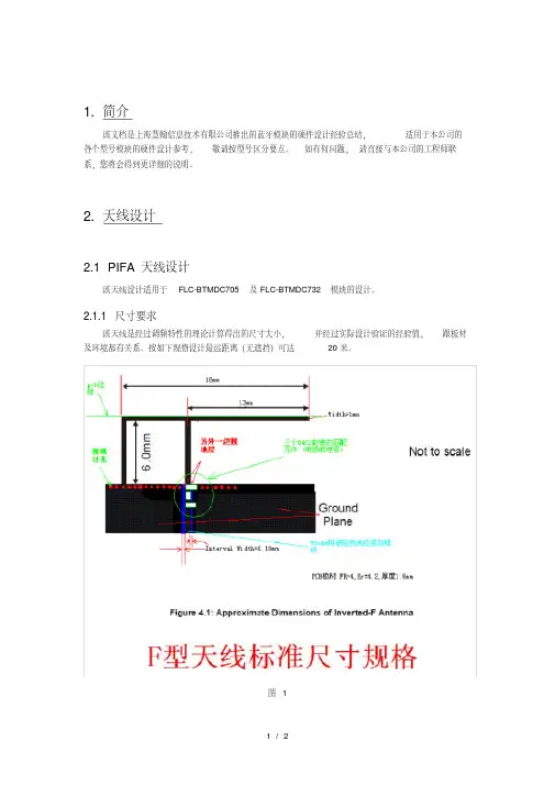 蓝牙天线设计资料