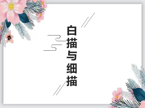 白描与细描(详解)