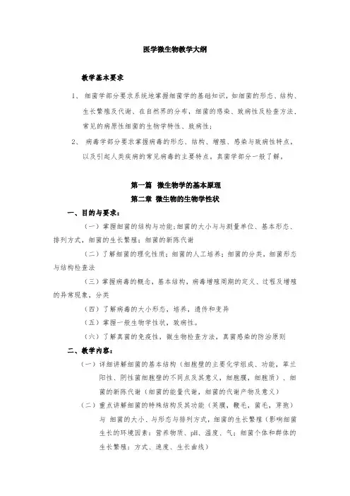 医学微生物学课程简介