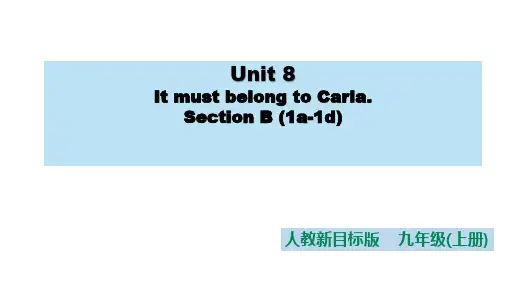 Unit 8 Section B 1a-1d  课件 人教版九年级英语全册