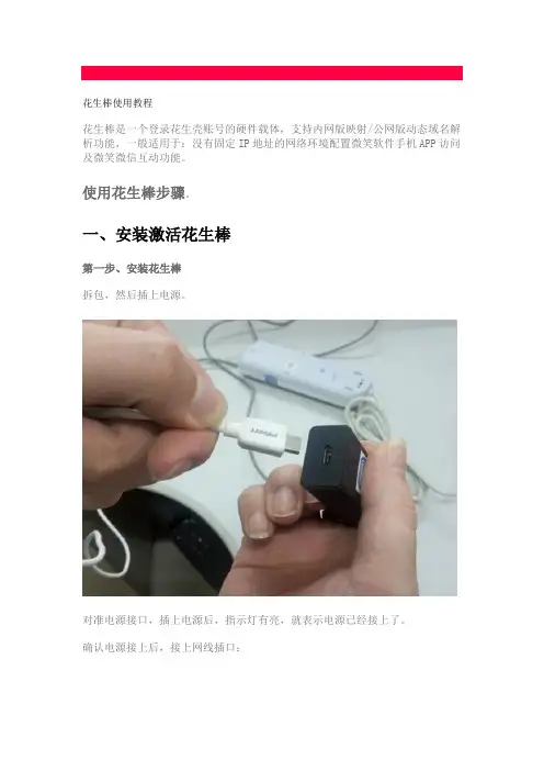 花生棒使用教程