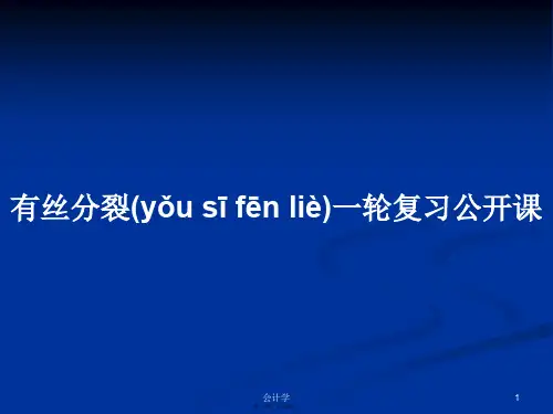 有丝分裂一轮复习公开课学习教案
