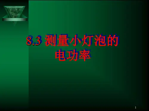 《测量小灯泡的电功率》动画演示精品PPT课件