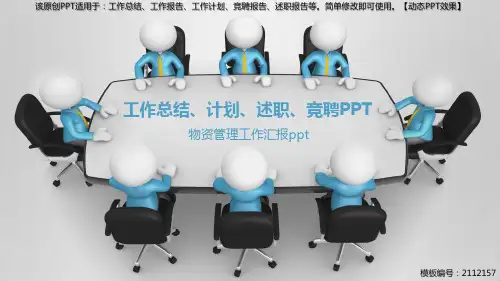 物资管理工作汇报ppt【优质PPT模板】