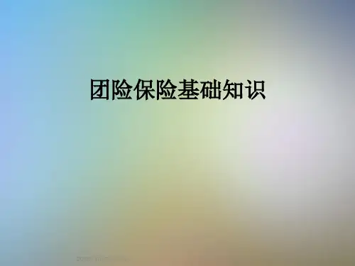 团险保险基础知识