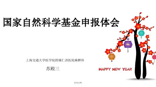 国家自然科学基金攻略V