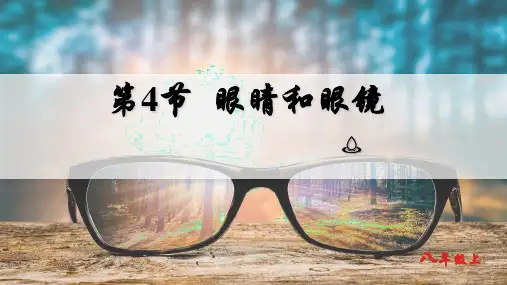 5.4  眼睛和眼镜课件人教版物理八年级上册