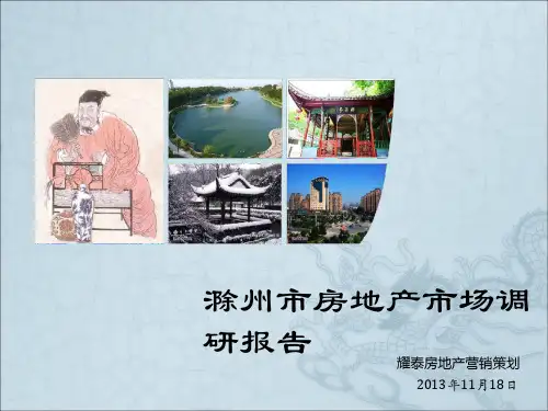 滁州市房地产市场调研报告