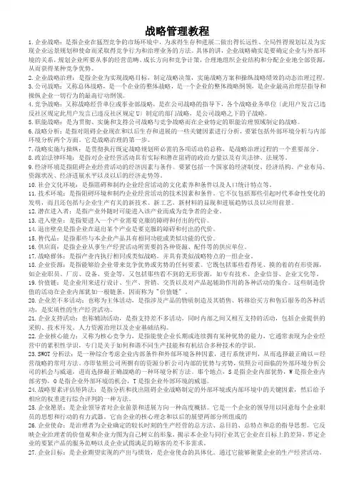 战略管理教程