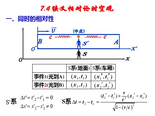 【精品】2PL时间延缓和长度收缩效应
