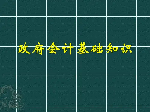 政府会计基础知识
