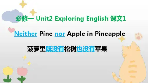 Unit2ExploringEnglishtUnderstandingideas课件高中英语