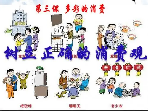 2019-2020学年高中政治必修一课件：3.2 树立正确的消费观 (共26张PPT)