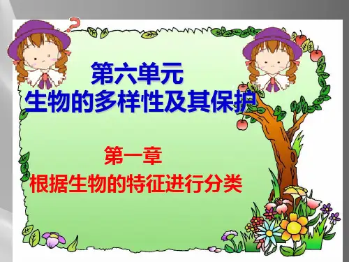 人教版初中生物八上6.1.1-尝试对生物进行分类--课件--(共17张PPT)
