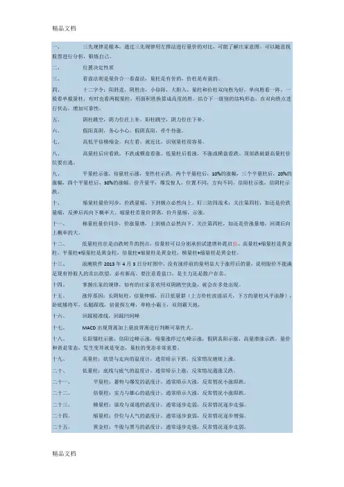 黑马王子量学笔记学习资料