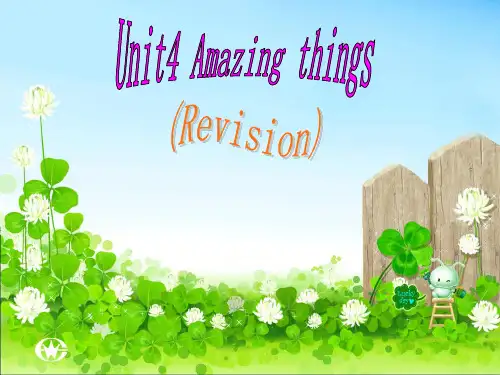英语：7B Unit4 Amazing things Revision 课件2(译林牛津版七年级下)