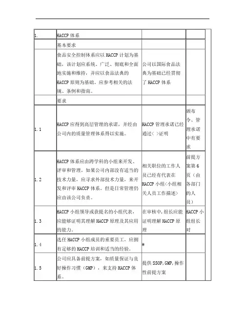 BRC标准(中文版)条文解读