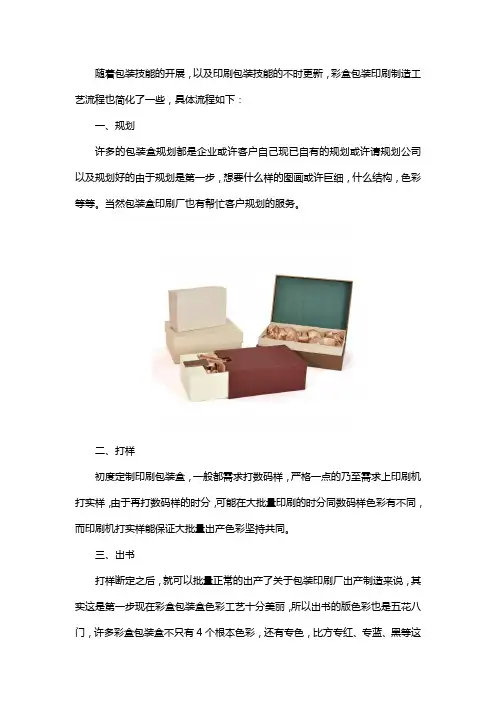 礼品盒厂家揭秘包装制作的工艺流程