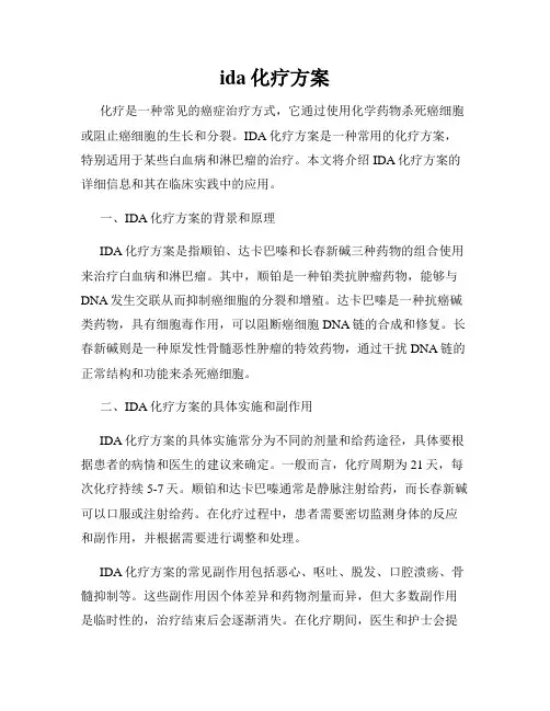 ida化疗方案