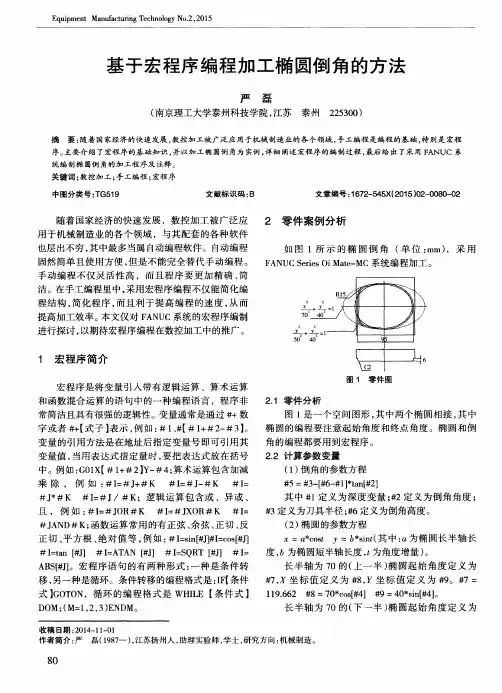基于宏程序编程加工椭圆倒角的方法