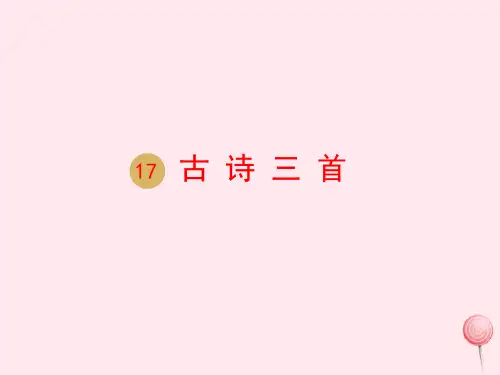 六年级语文上册第六单元17古诗三首课件新人教版