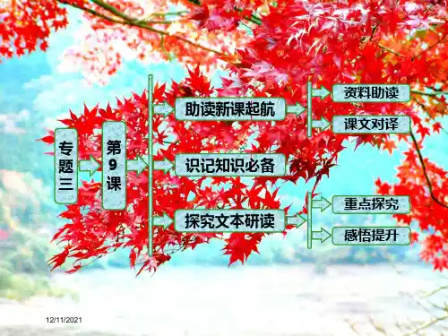 高中语文专题三第9课木假山记(自读课)《唐宋八大家散文选读