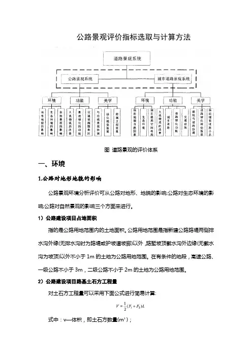 C-公路景观评价指标计算方法