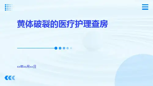 黄体破裂的医疗护理查房