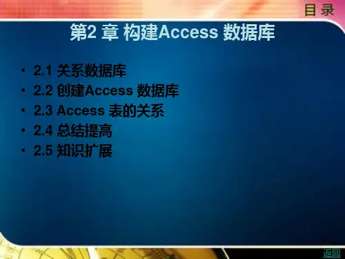 ACCESS数据库应用PPT课件