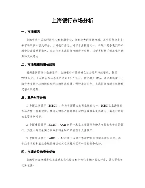 上海银行市场分析