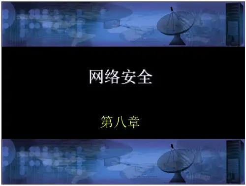 沈鑫剡编著(网络安全)教材配套课件第8章-