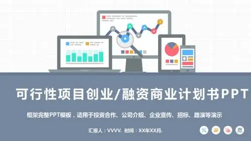 项目创业融资商业计划书PPT模板