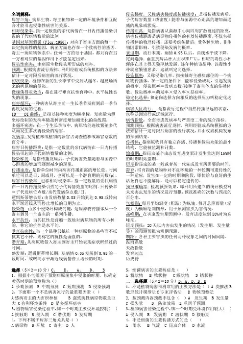 植物病虫害预测资料~~~~