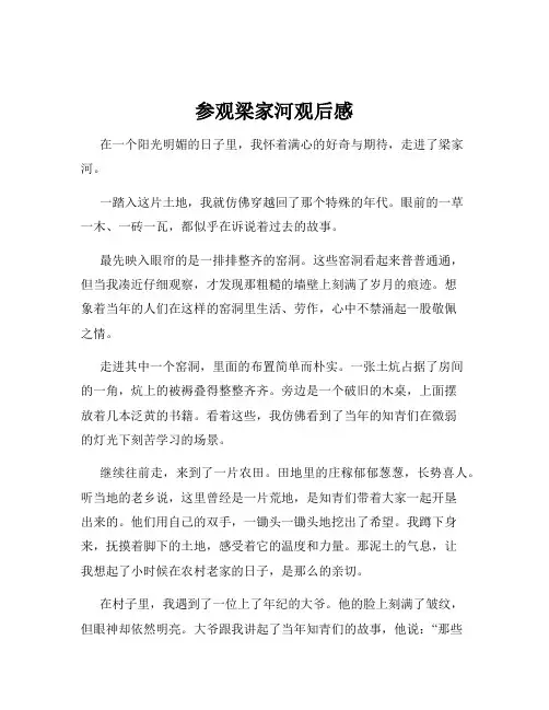 参观梁家河观后感