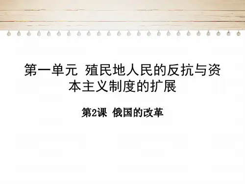 部编版-俄国的改革ppt-示范课件1