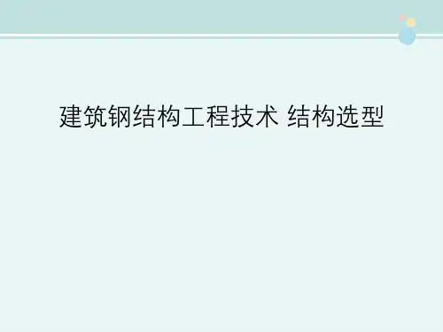 建筑钢结构工程技术 结构选型