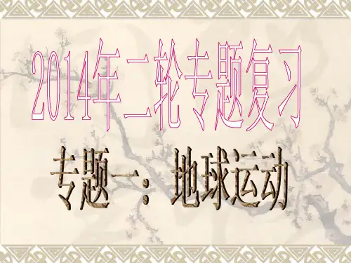 高考二轮专题复习地球的运动规律精品PPT课件