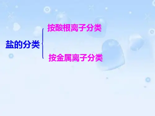 初中化学鲁教九年级下册第八单元 海水中的化学 除杂质PPT